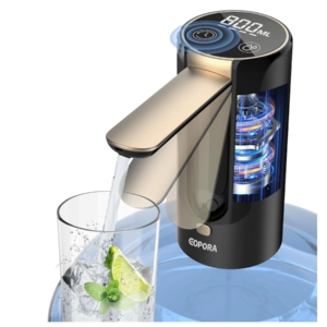 Automatic Water Dispenser Pump for 20 Litre Bottle | Portable USB Rechargeable Water Pump Dispenser for Home, Office & Outdoors | Water Can Pump for 20 Litre | Water Can Dispenser, Black